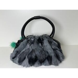 Kate Spade New York Fox Fur Trim Leather Drawstring‎ Bucket Bag